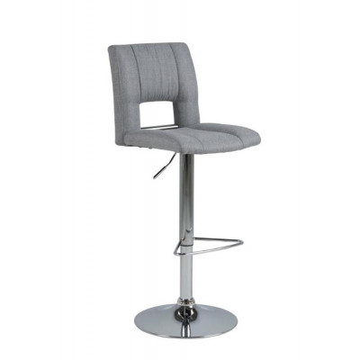 SYLVIA STOOL GREY | CHROME