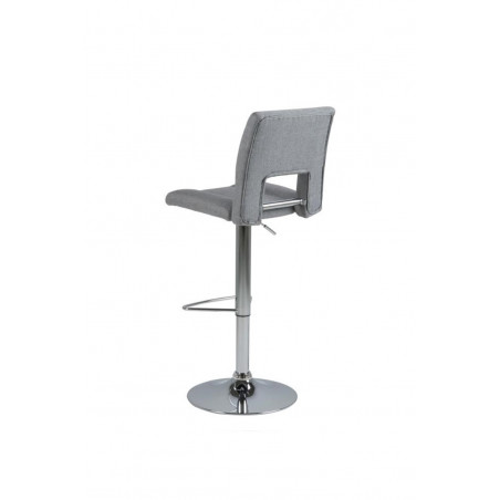 SYLVIA STOOL GREY | CHROME