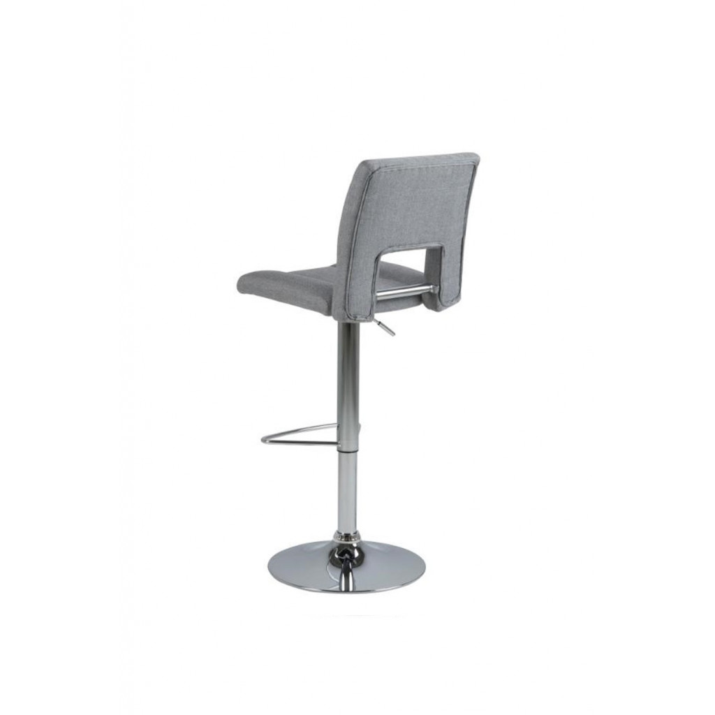 SYLVIA STOOL GREY | CHROME