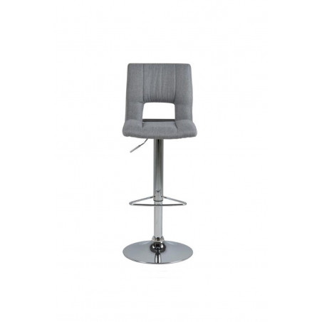 SYLVIA STOOL GREY | CHROME