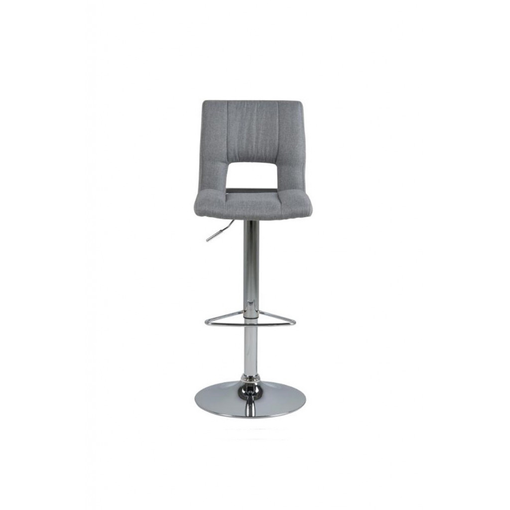 SYLVIA STOOL GREY | CHROME