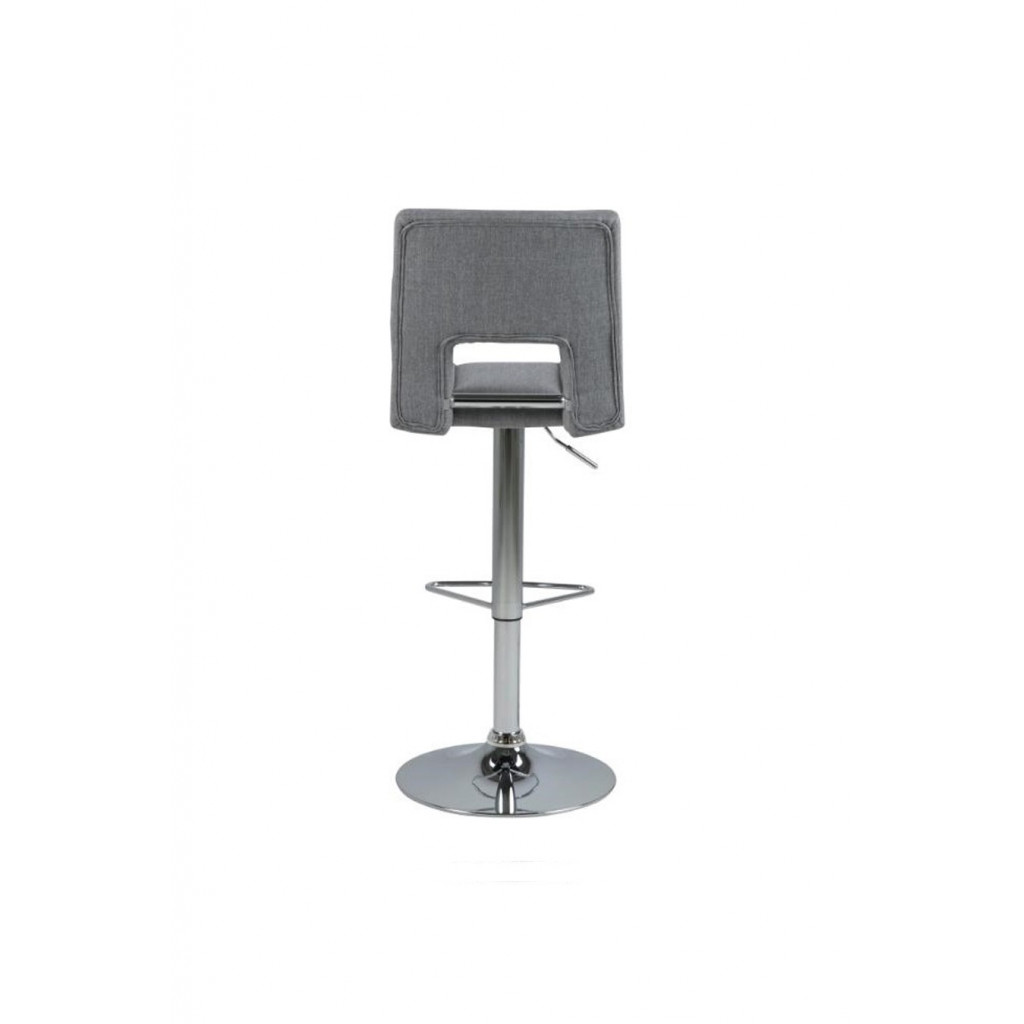 SYLVIA STOOL GREY | CHROME