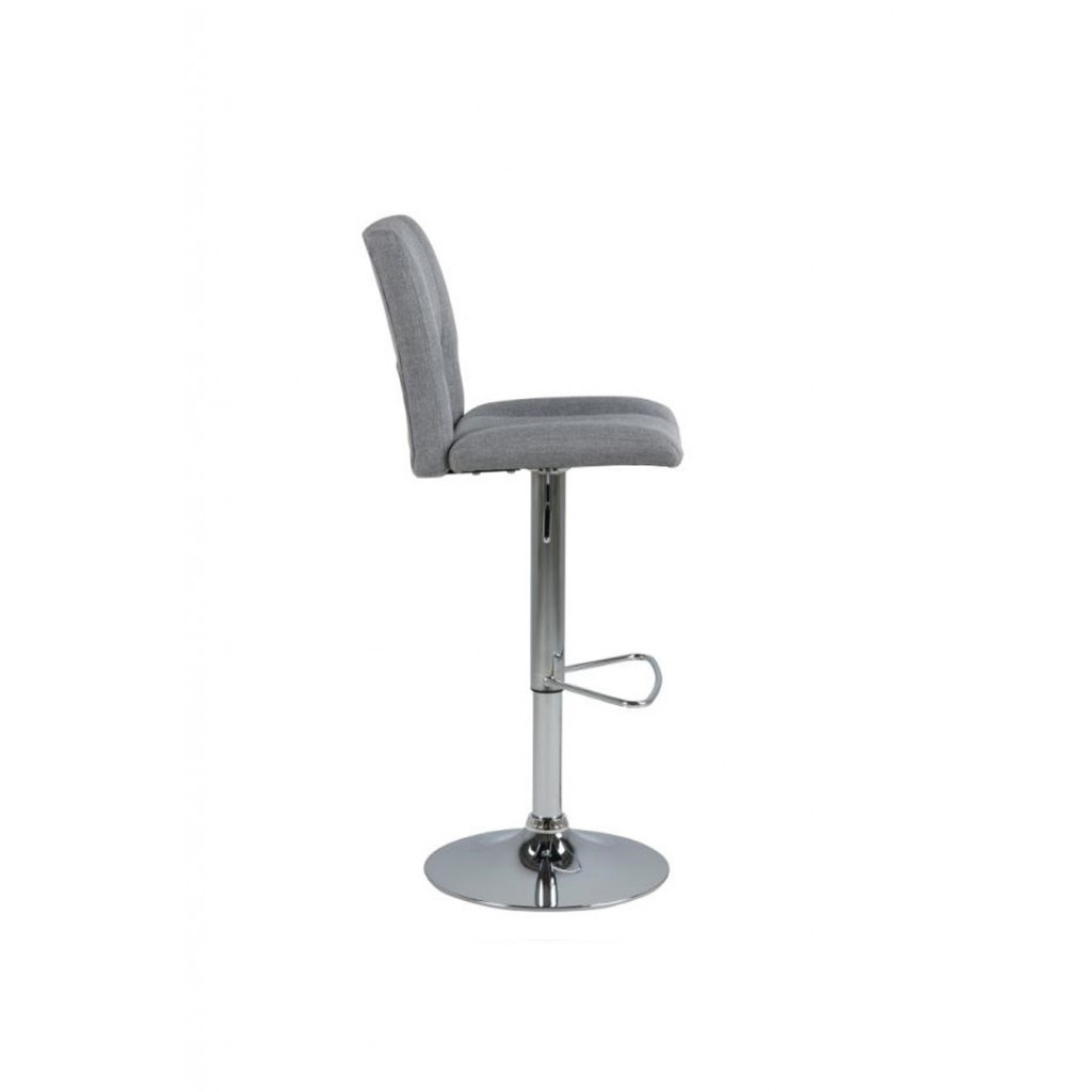 SYLVIA STOOL GREY | CHROME