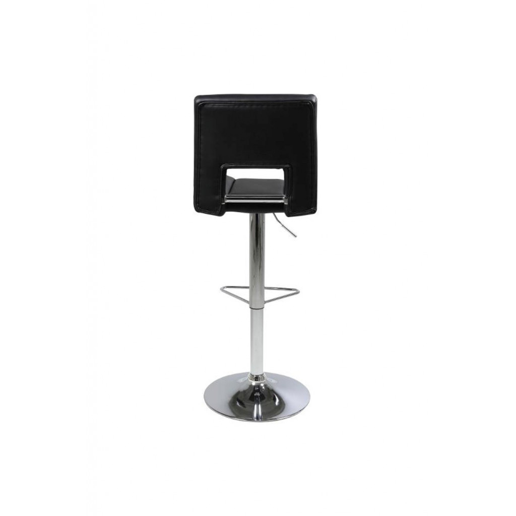 SYLVIA STOOL BLACK | CHROME