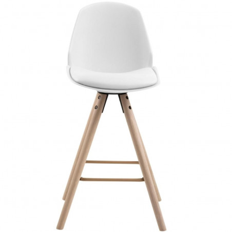 Sānu krēsls OSLO COUNTER STOOL Balts | pusbara-kresli | NMF Home