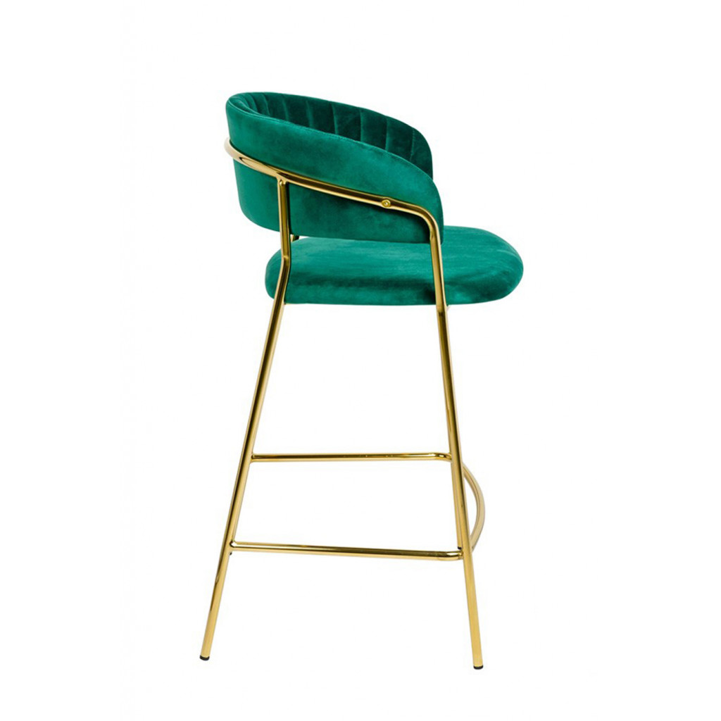 MARGO COUNTER STOOL GOLD | GREEN