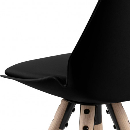 Sānu krēsls OSLO COUNTER STOOL Melnā | pusbara-kresli | NMF Home