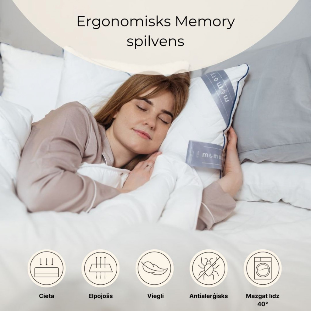 Ergonomisks Memory spilvens | Mājas tekstils