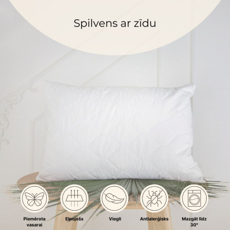 Pillow with Silk | Home textiles