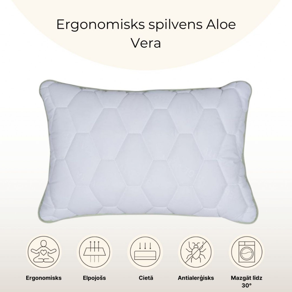 Ergonomic pillow Aloe Vera