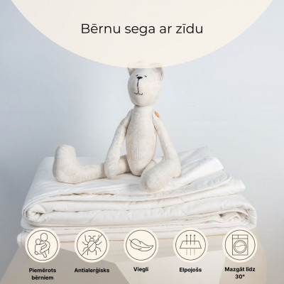 Children's blanket with silk | Bedding for children