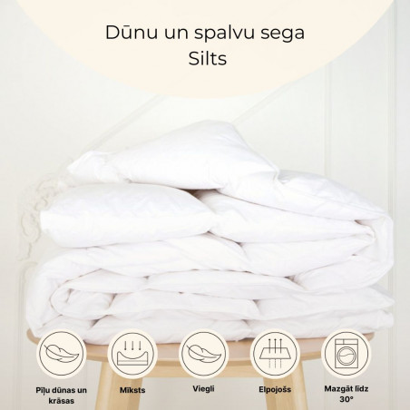 Down and feather blanket | Warm
