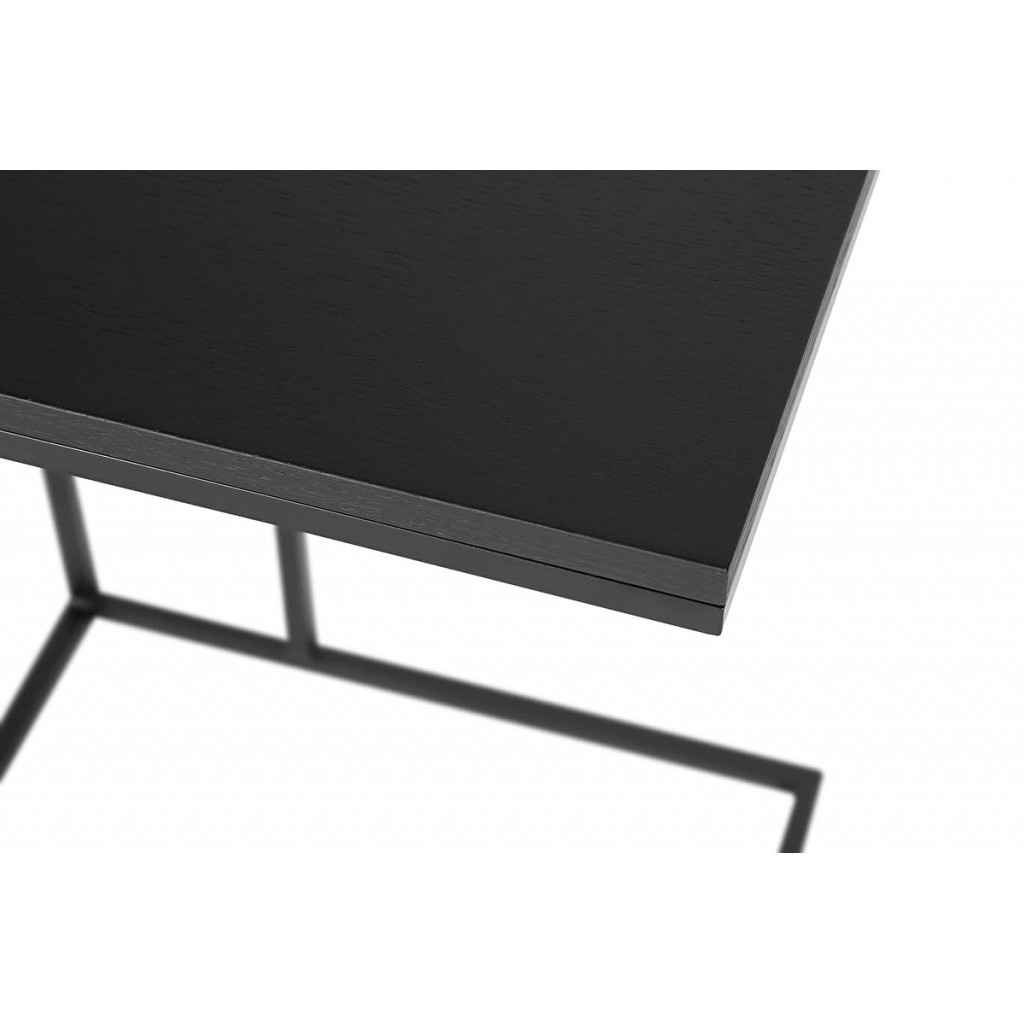 Side table for sofa FOREST | Black oak