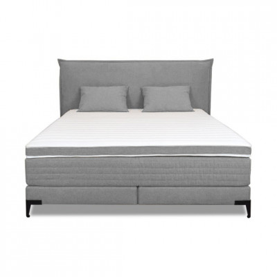 Bed with mattress Sunny | Light grey