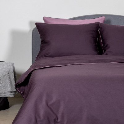 Bed linen covers set Linea Eggplant