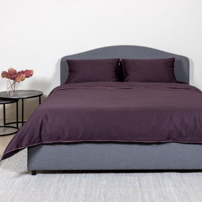 Bed linen covers set Linea Eggplant