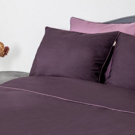 Bed linen covers set Linea Eggplant