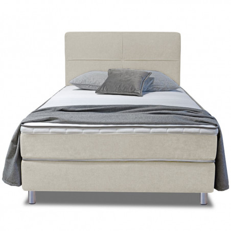 Bed with mattress Vento | Beige