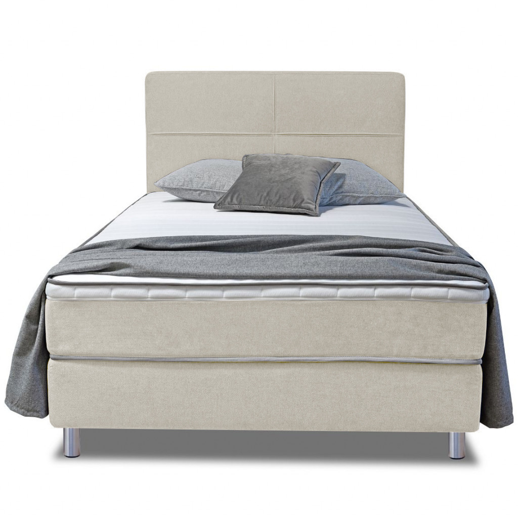 Bed with mattress Vento | Beige
