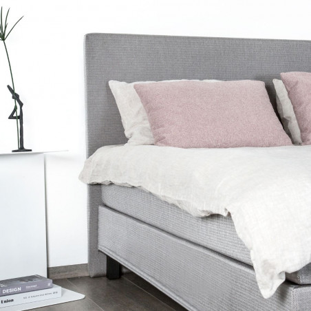 Knock down bed with mattress | Light grey