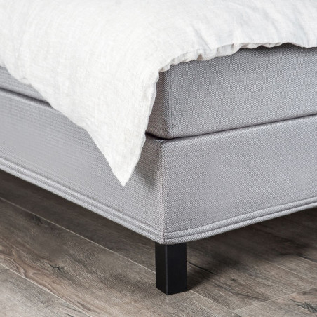 Knock down bed with mattress | Light grey