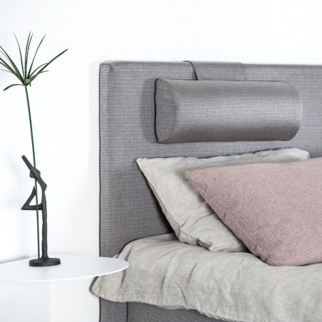 Knock down bed with mattress | Light grey