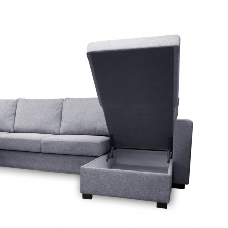 Sofa lova Paris U formos | Pilka Sofa lova Paris U formos | Pilka