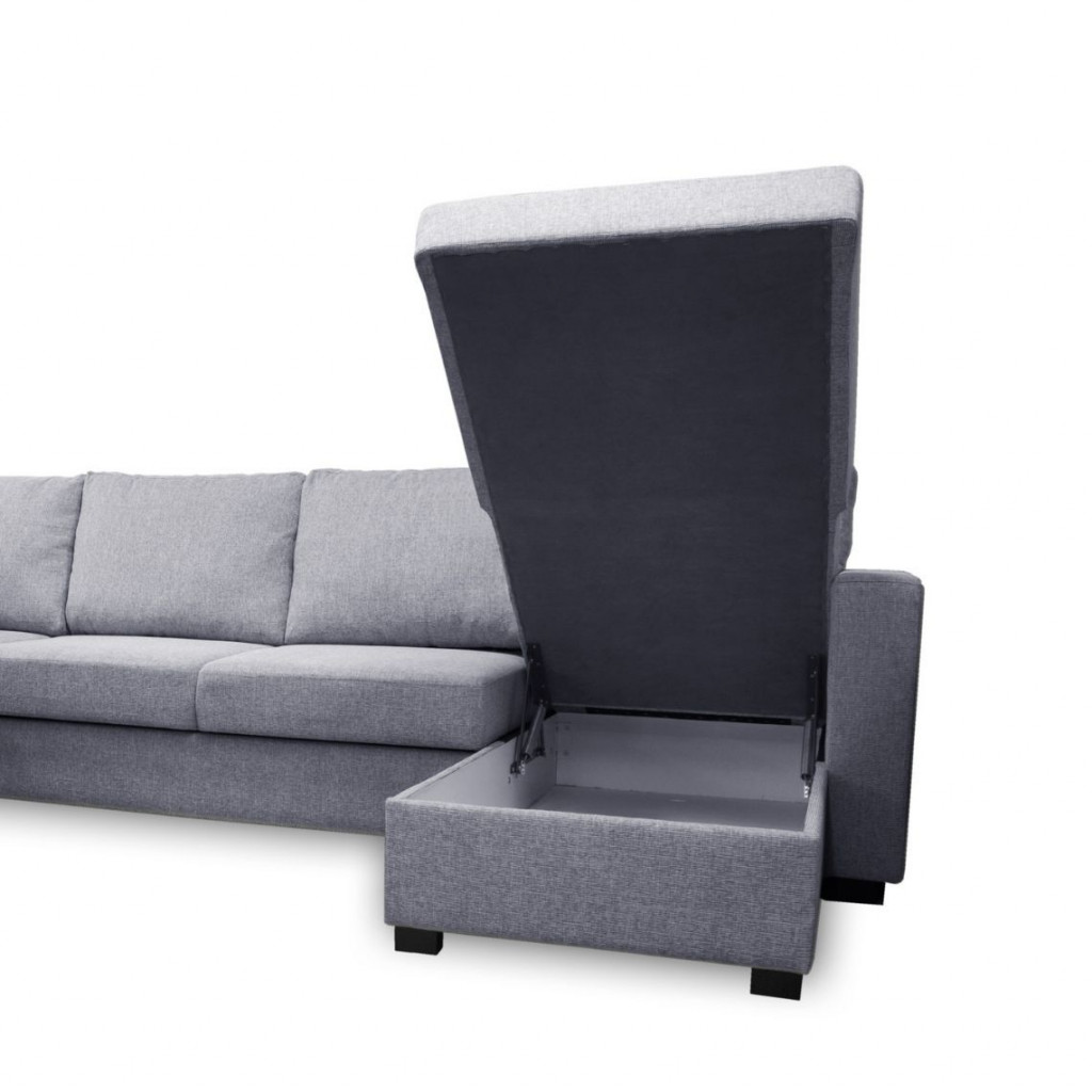Sofa lova Paris U formos | Pilka Sofa lova Paris U formos | Pilka
