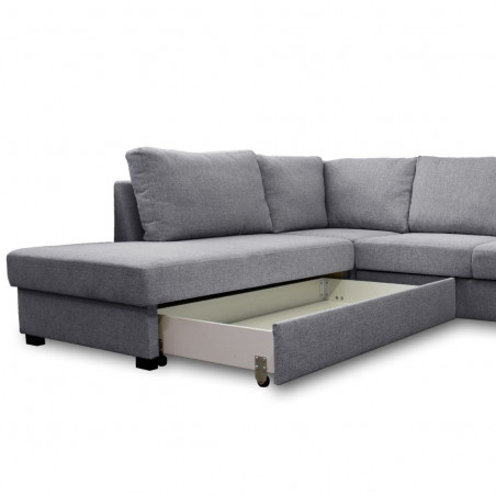 Sofa lova Paris U formos | Pilka Sofa lova Paris U formos | Pilka