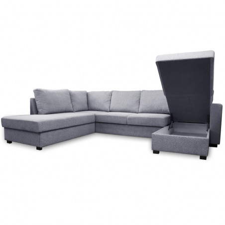 Sofa lova Paris U formos | Pilka Sofa lova Paris U formos | Pilka