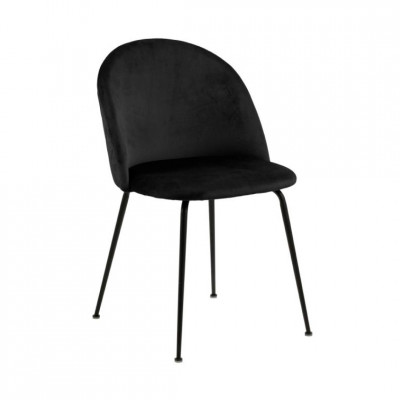 Krēsls LOUISE Melnā | edamistabas-kresli | NMF Home