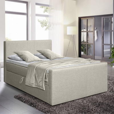 Gulta ar matraci Amberbox | Bēšs | gultas-ar-matraci-un-velas-kasti | NMF Home