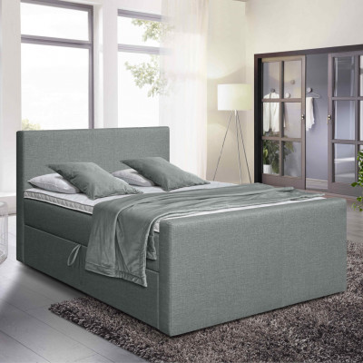 Gulta ar matraci Amberbox | Pelēks | gultas-ar-matraci-un-velas-kasti | NMF Home