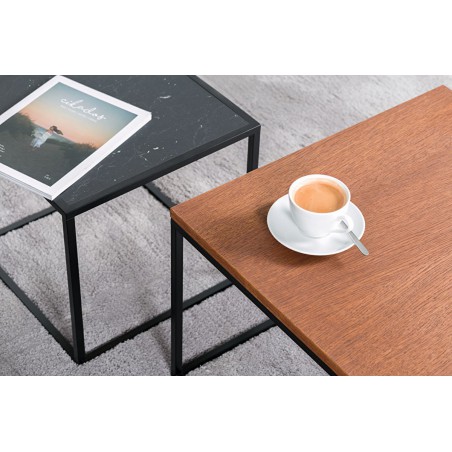 Square Coffee Table Forest Chocolate