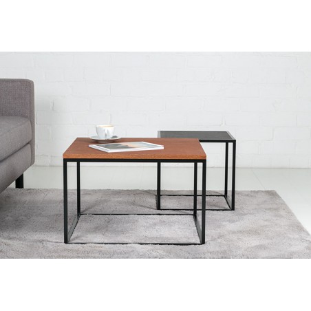Square Coffee Table Forest Chocolate