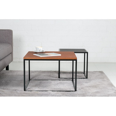 Square Coffee Table Forest Chocolate