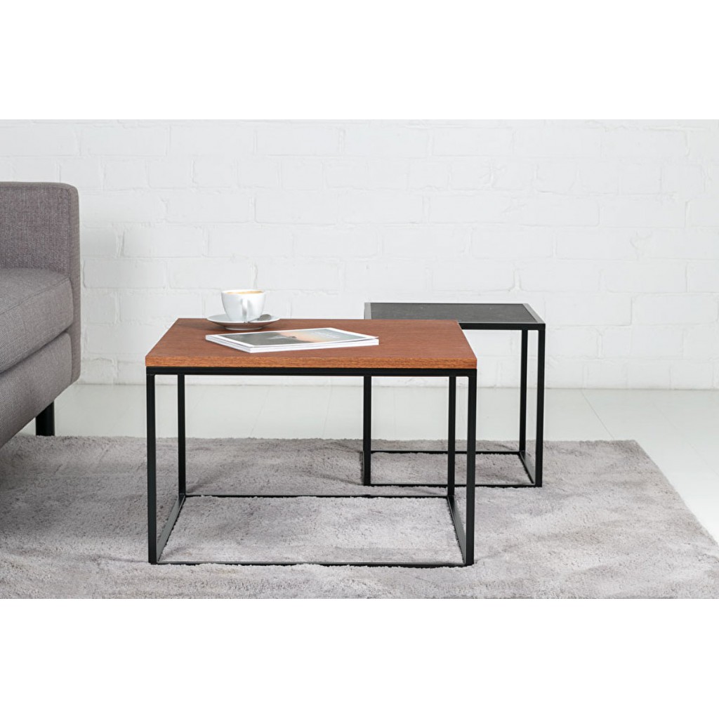 Square Coffee Table Forest Chocolate