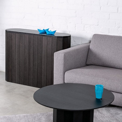 Revolve console table black