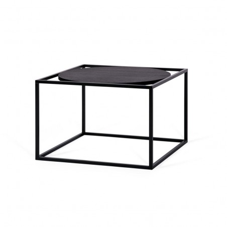 Coffee table Forest Round Black Oak