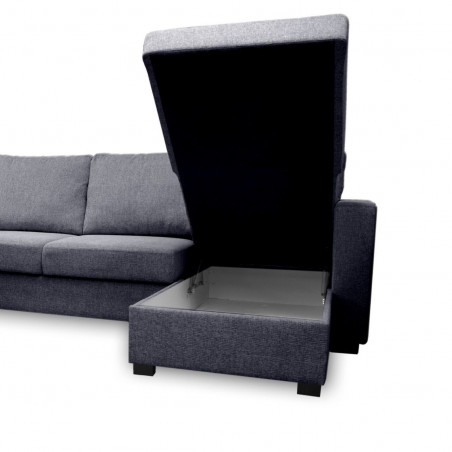 Sofa lova Paris U formos | Tamsiai pilka