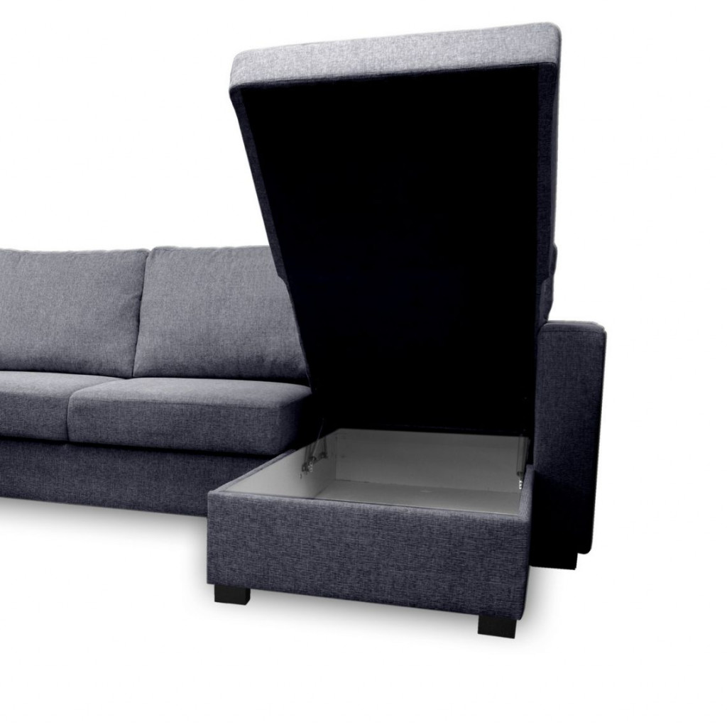 Sofa lova Paris U formos | Tamsiai pilka