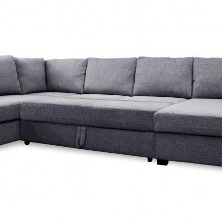 Sofa lova Paris U formos | Tamsiai pilka