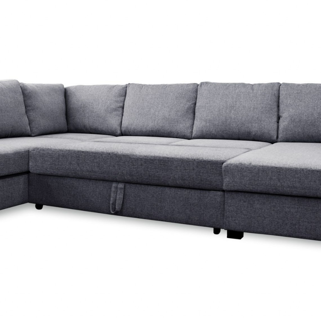 Sofa lova Paris U formos | Tamsiai pilka
