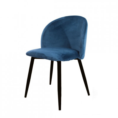 Krēsls Flora Zilais/Melnā | edamistabas-kresli | NMF Home