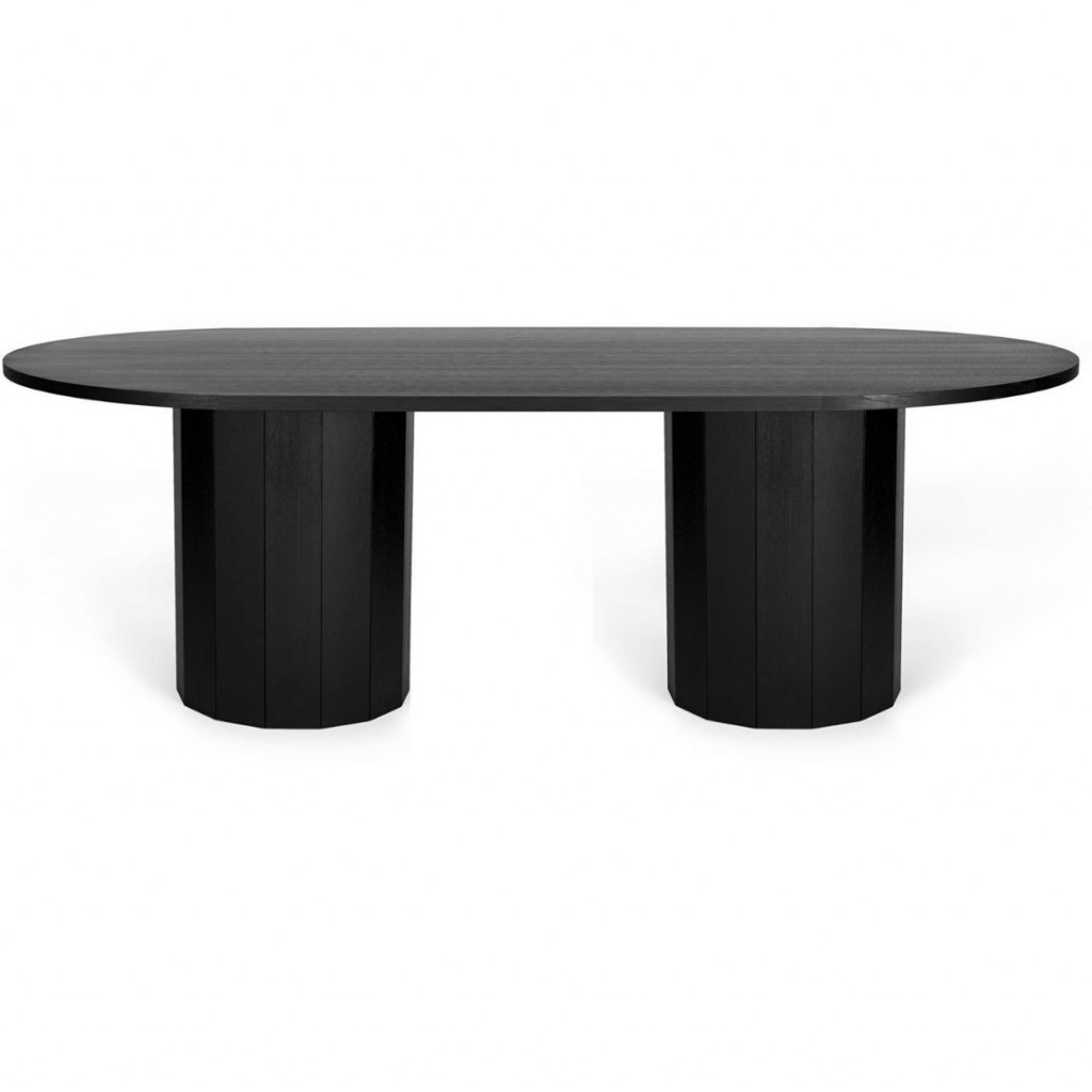 Long dining table Revolve Black oak Long dining table Revolve Black oak