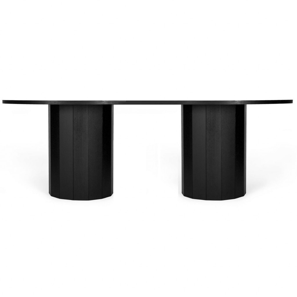 Long dining table Revolve Black oak Long dining table Revolve Black oak