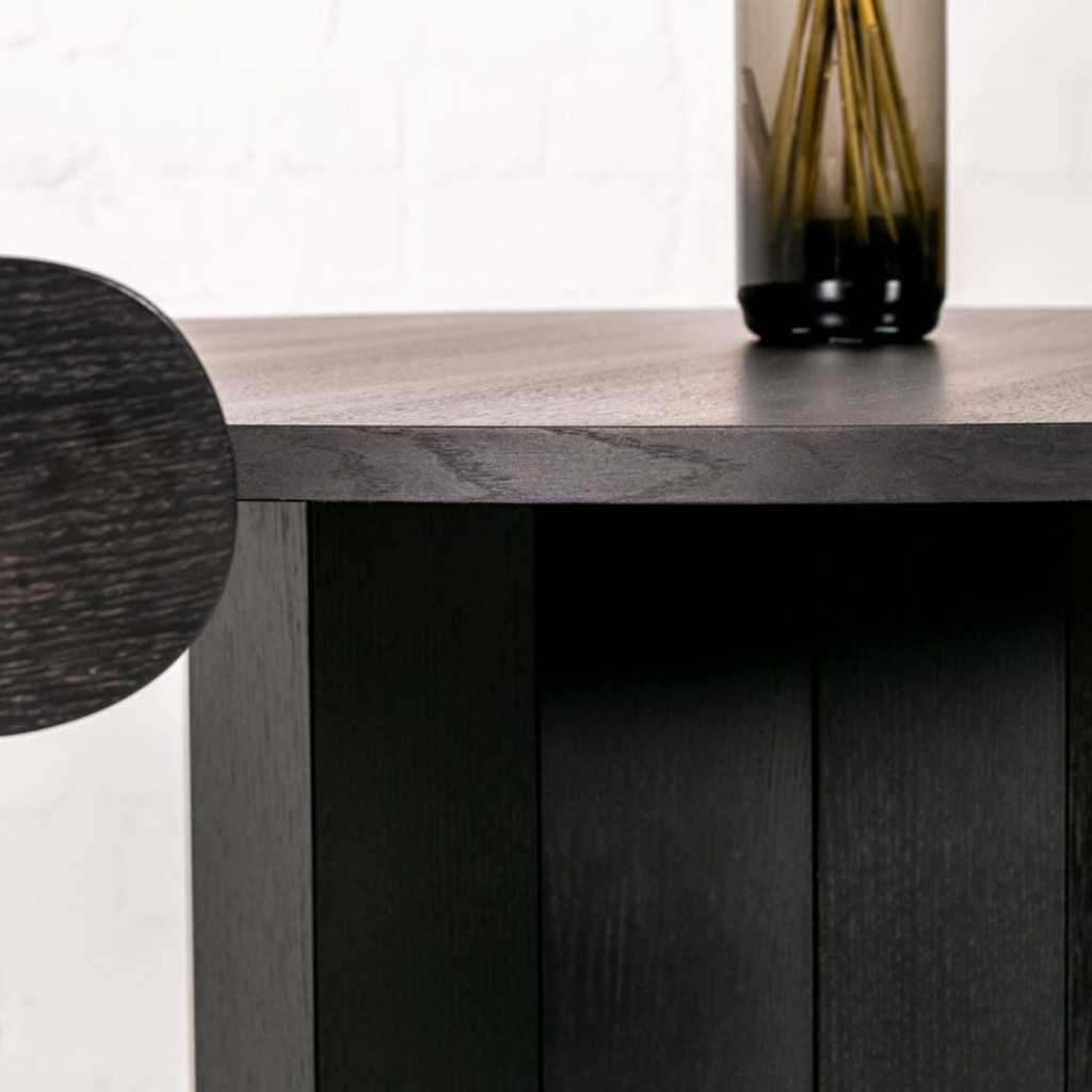 Long dining table Revolve Black oak Long dining table Revolve Black oak
