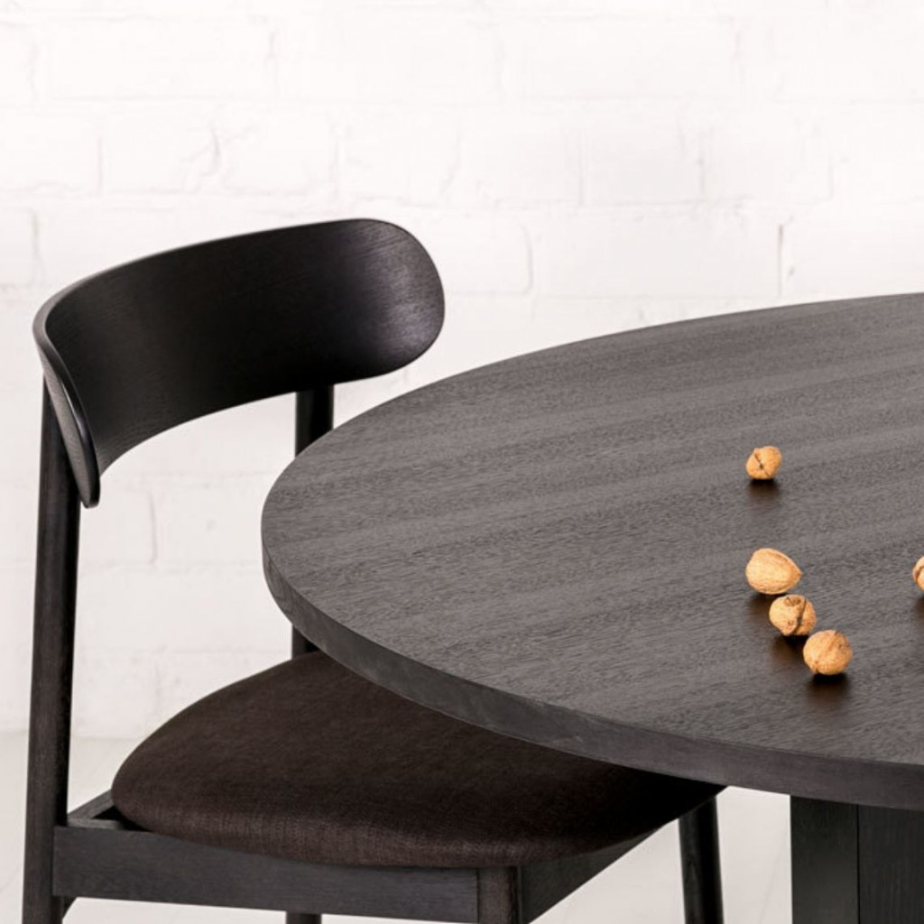 Long dining table Revolve Black oak Long dining table Revolve Black oak