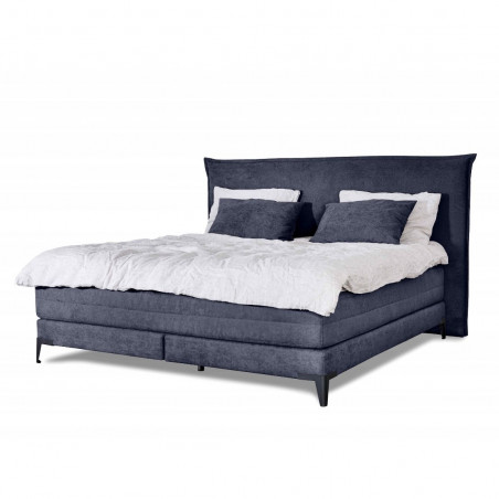 Bed with mattress Sunny | Blue-grey