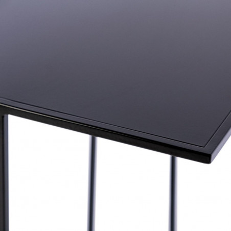 SILENCE sofa side table Black